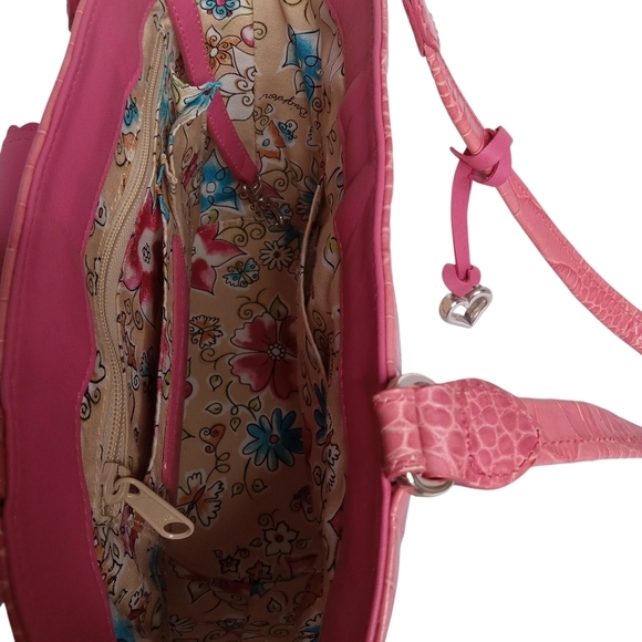 BRIGHTON STRAW BAG WITH PINK TRIM (BLOSSOM) NWT - Picture 10 of 13